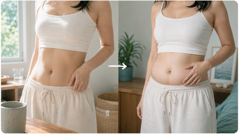 It's not weight gain. It's bloating